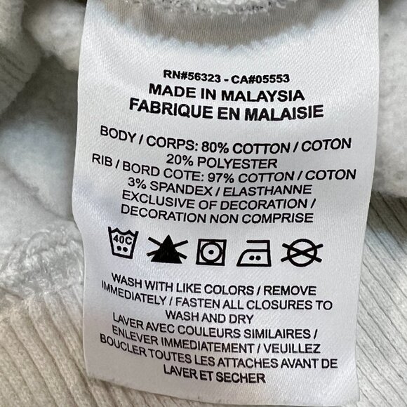 Nike Women’s L White Fleece Polo Sweatshirt Long Sleeve Pullover Crop Collared - Picture 4 of 8